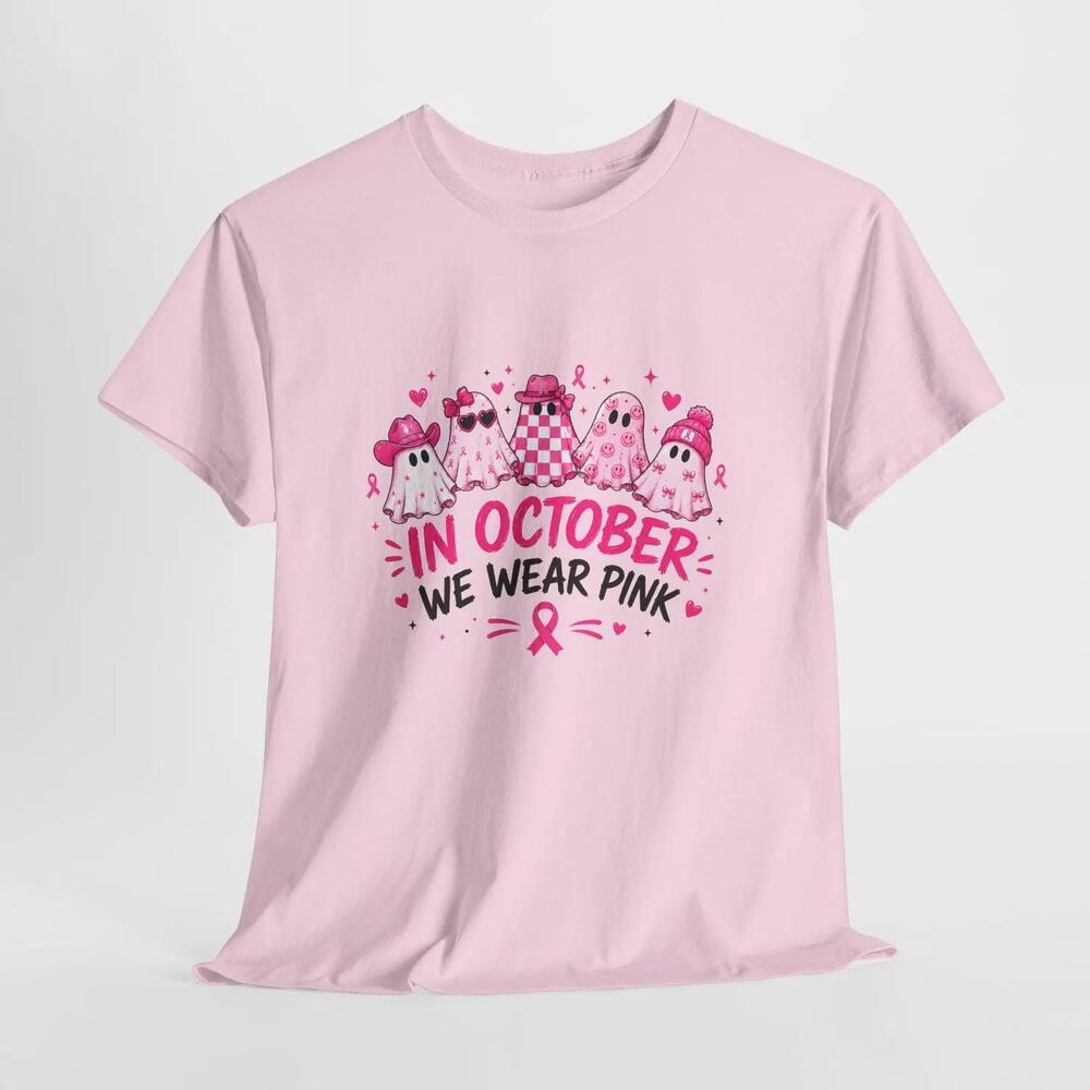 In October We Wear T-Shirt Awareness Tee